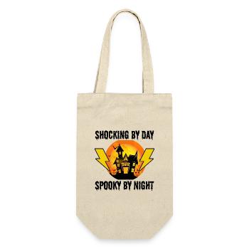 Electrician Halloween: Shocking by Day - Gift Bag for Bottles - nature - Front