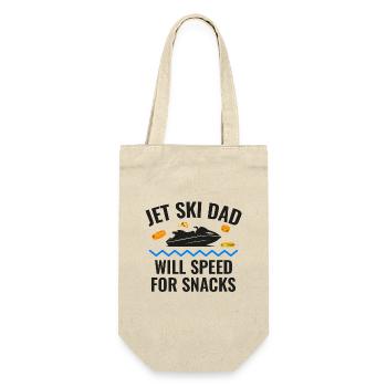 Jet Ski Dad – Will Speed for Snacks - Gift Bag for Bottles - nature - Front