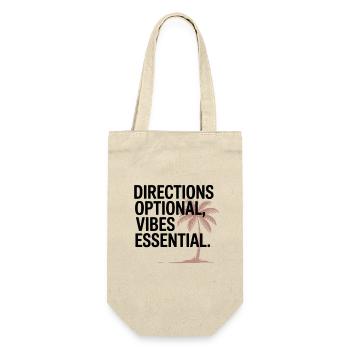 Anfahrt Optional Vibes Essential GIS Reisen - Geschenkbeutel für Flaschen - Natur - Vorne