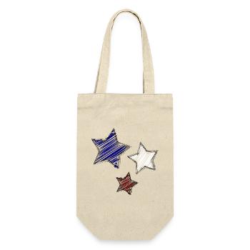 Colorful stars with dynamic tracings - Gift Bag for Bottles - nature - Front