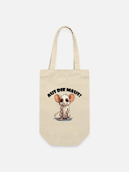 AUS DIE MAUS - Geschenkbeutel für Flaschen - Natur