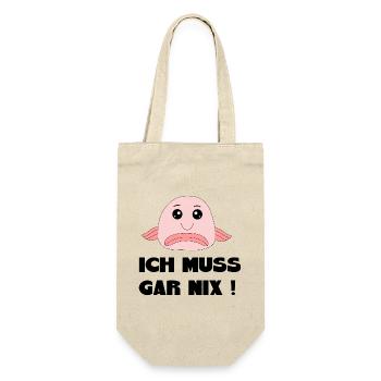 Blobfish I don't have to do anything Saying funny sayings - Gift Bag for Bottles - nature - Front