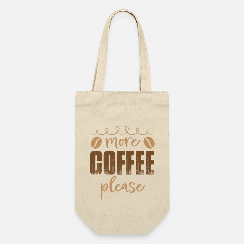 plus de café s’il vous plaît - Sac à bouteille - nature