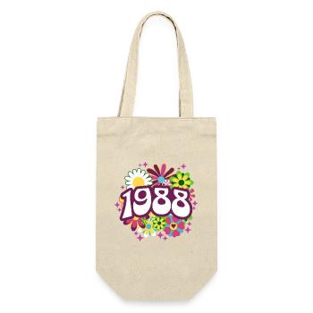 Birthday Party Woman 1988 35 years anniversary - Gift Bag for Bottles - nature - Front