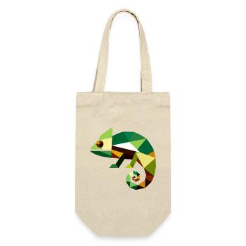 Geometric Chameleon - Gift Bag for Bottles - nature - Front
