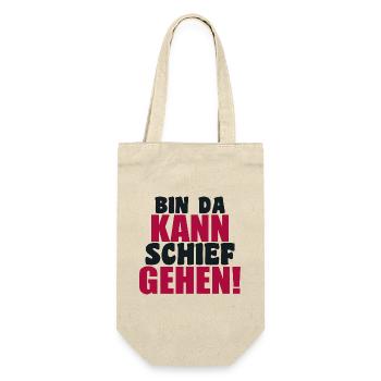 I'm there can go wrong funny humor saying - Gift Bag for Bottles - nature - Front
