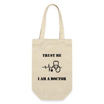 Croyez-moi, je suis médecin - Sac à bouteille - nature - Devant