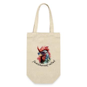 feathered rebel - Geschenkbeutel für Flaschen - Natur - Vorne