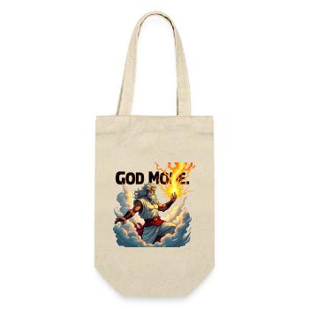 God Mode - Zeus throws lightning in the clouds - Gift Bag for Bottles - nature - Front