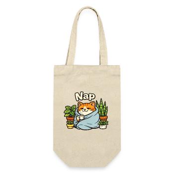 Cat Moon Plants Line Cat Lover Design - Sac à bouteille - nature - Devant