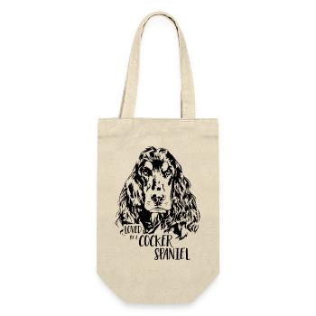 COCKER SPANIEL Dog Saying Dogs Saying Dogs - Gift Bag for Bottles - nature - Front