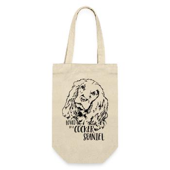 COCKER SPANIEL Dog Saying Dogs Saying Dogs - Gift Bag for Bottles - nature - Front
