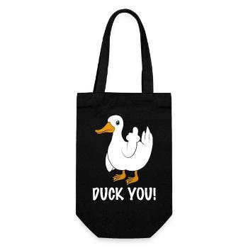 Drôle de canard vous canard - Sac à bouteille - noir - Devant