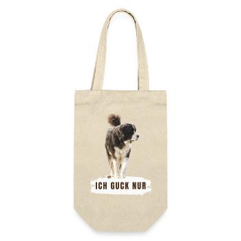 Ich Guck nur - Geschenkbeutel für Flaschen - Natur - Vorne