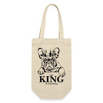 Bouledogue français roi de tout Wilsigns - Sac à bouteille - nature - Devant