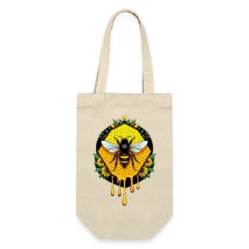 Bee on honeycomb - Gift Bag for Bottles - nature - Front