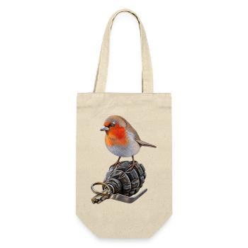 Robin of Peace - Gift Bag for Bottles - nature - Front