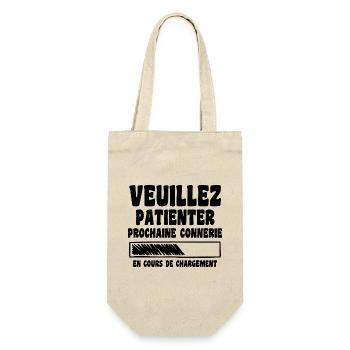 Veuillez Patienter Prochaine Connerie En Cours - Sac à bouteille - nature - Devant