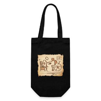 Infirmière gériatrique, Aide-soignante, Aide-soignante - Art vintage - Sac à bouteille - noir - Devant