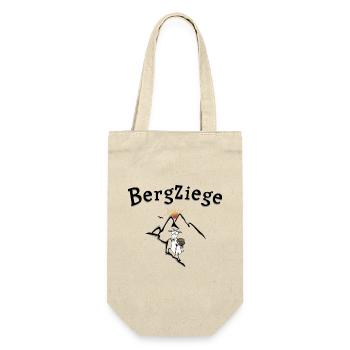 Bergziege Klettern Wandern - Geschenkbeutel für Flaschen - Natur - Vorne