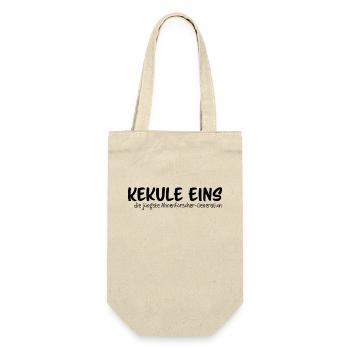 Logo schwarz - Geschenkbeutel für Flaschen - Natur - Vorne