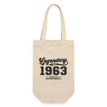 Légendaire depuis 1963 Cadeau d’anniversaire vintage - Sac à bouteille - nature - Devant