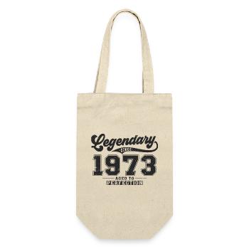 Légendaire depuis 1973 Cadeau d’anniversaire vintage - Sac à bouteille - nature - Devant