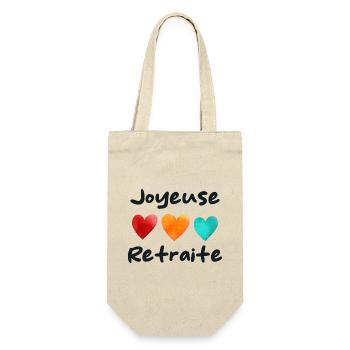 Retraite. Bonne Retraite. Joyeuse Retraite - Sac à bouteille - nature - Devant