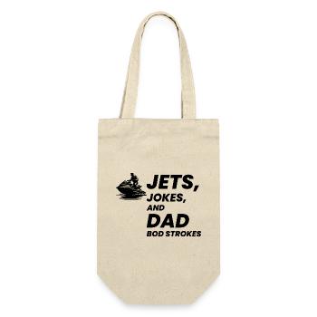 Jet Skiing Dad Humor Water Sports Summer Fun - Gift Bag for Bottles - nature - Front