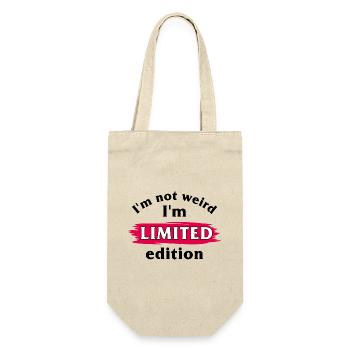 I am not weird. I am limited edition - Gift Bag for Bottles - nature - Front