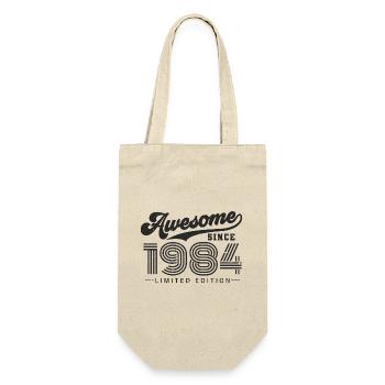 Great since 1984 Vintage Birthday Gift - Gift Bag for Bottles - nature - Front