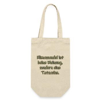 Klimawandel ist keine Meinung - Geschenkbeutel für Flaschen - Natur - Vorne