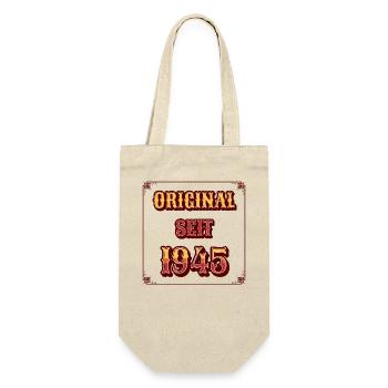 Original seit 1945 - Geschenkbeutel für Flaschen - Natur - Vorne