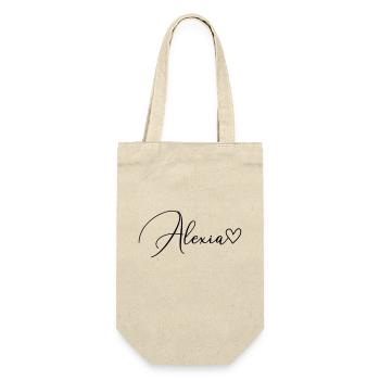 Alexia Surname First Name Girl - Gift Bag for Bottles - nature - Front