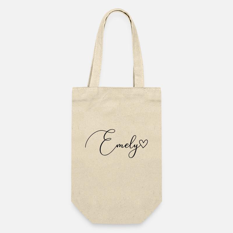 Emely Nom Prénom Fille - Sac à bouteille - nature