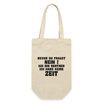 Je suis à la retraite, je n’ai pas de don de temps - Sac à bouteille - nature - Devant