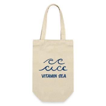 Vitamine Sea Ocean Waves Conception minimale de plage - Sac à bouteille - nature - Devant