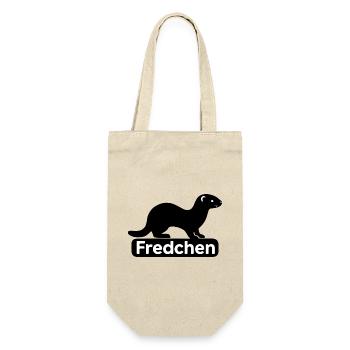 Fredchen_Frettchen - Geschenkbeutel für Flaschen - Natur - Vorne