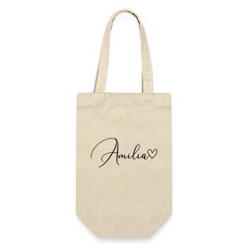 Amilia Nom Prénom Fille - Sac à bouteille - nature - Devant
