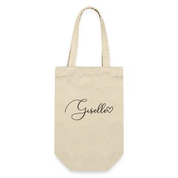 Giselle Nom de famille Prénom Fille - Sac à bouteille - nature - Devant