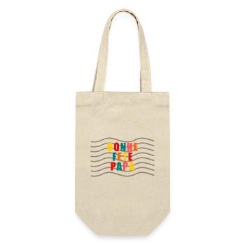 HAPPY FATHER'S DAY. DAD. FATHER'S DAY. FATHER - Gift Bag for Bottles - nature - Front
