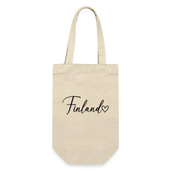 Finland Font - Gift Bag for Bottles - nature - Front