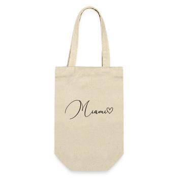 Miami Font - Gift Bag for Bottles - nature - Front