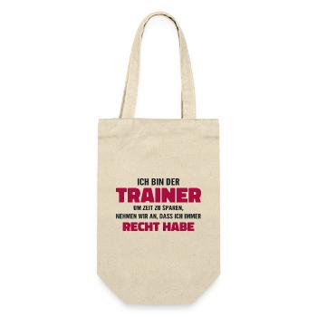 Je suis le coach, j’ai raison - Dictons Sports - Sac à bouteille - nature - Devant