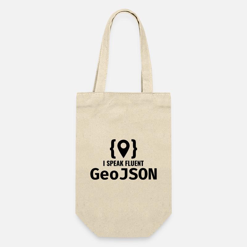 GeoJSON Entwickler Programmierer Programmierer GIS Mapping - Geschenkbeutel für Flaschen - Natur