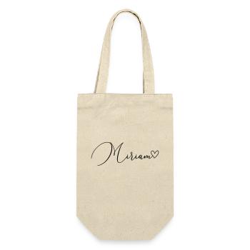 Miriam Last Name First Name Girl - Gift Bag for Bottles - nature - Front