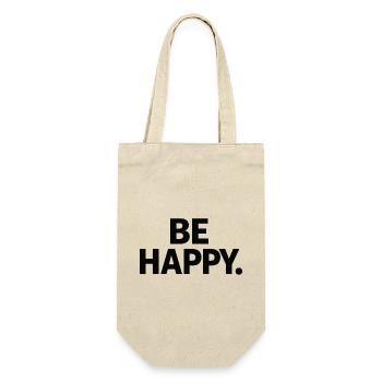 Motif joyeux inspirant avec une écriture positive - Sac à bouteille - nature - Devant