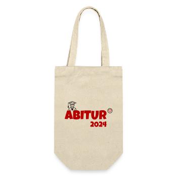 Abitur 2024 - Geschenkbeutel für Flaschen - Natur - Vorne