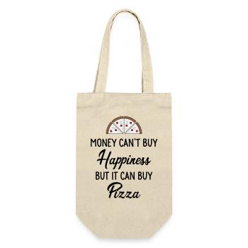 Pizza - Geschenkbeutel für Flaschen - Natur - Vorne