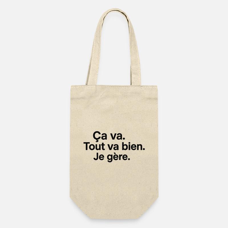 It's okay: Everything is fine, I manage - Gift Bag for Bottles - nature